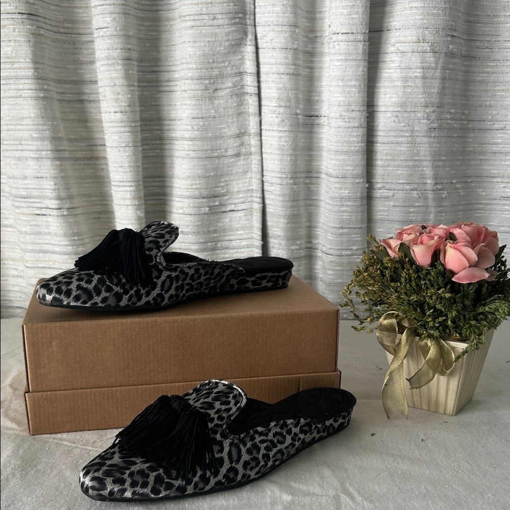 Chic Leopard Print Women's Mules